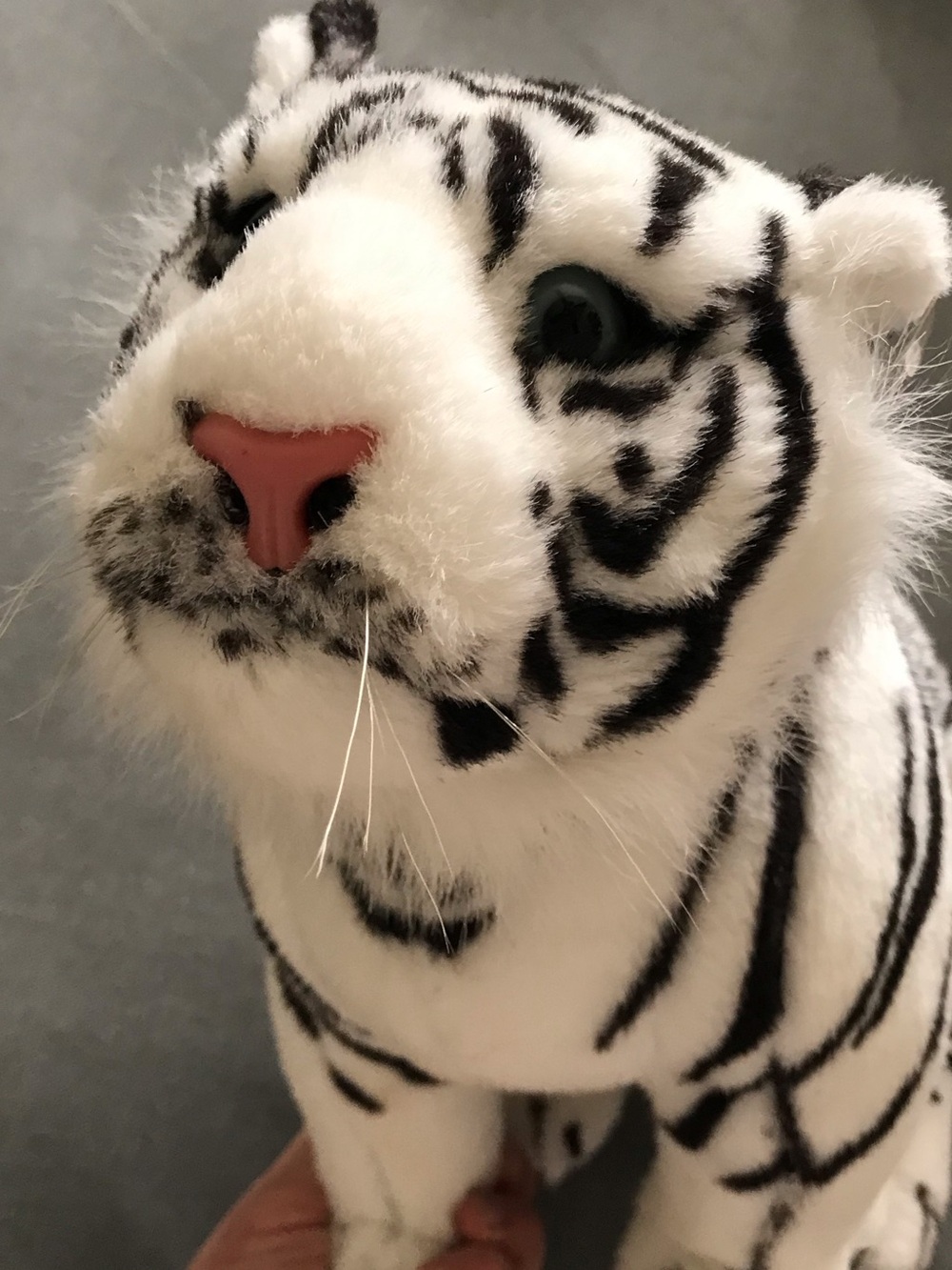Six Flags Park Plush White Tiger Stuffed Animal Toy